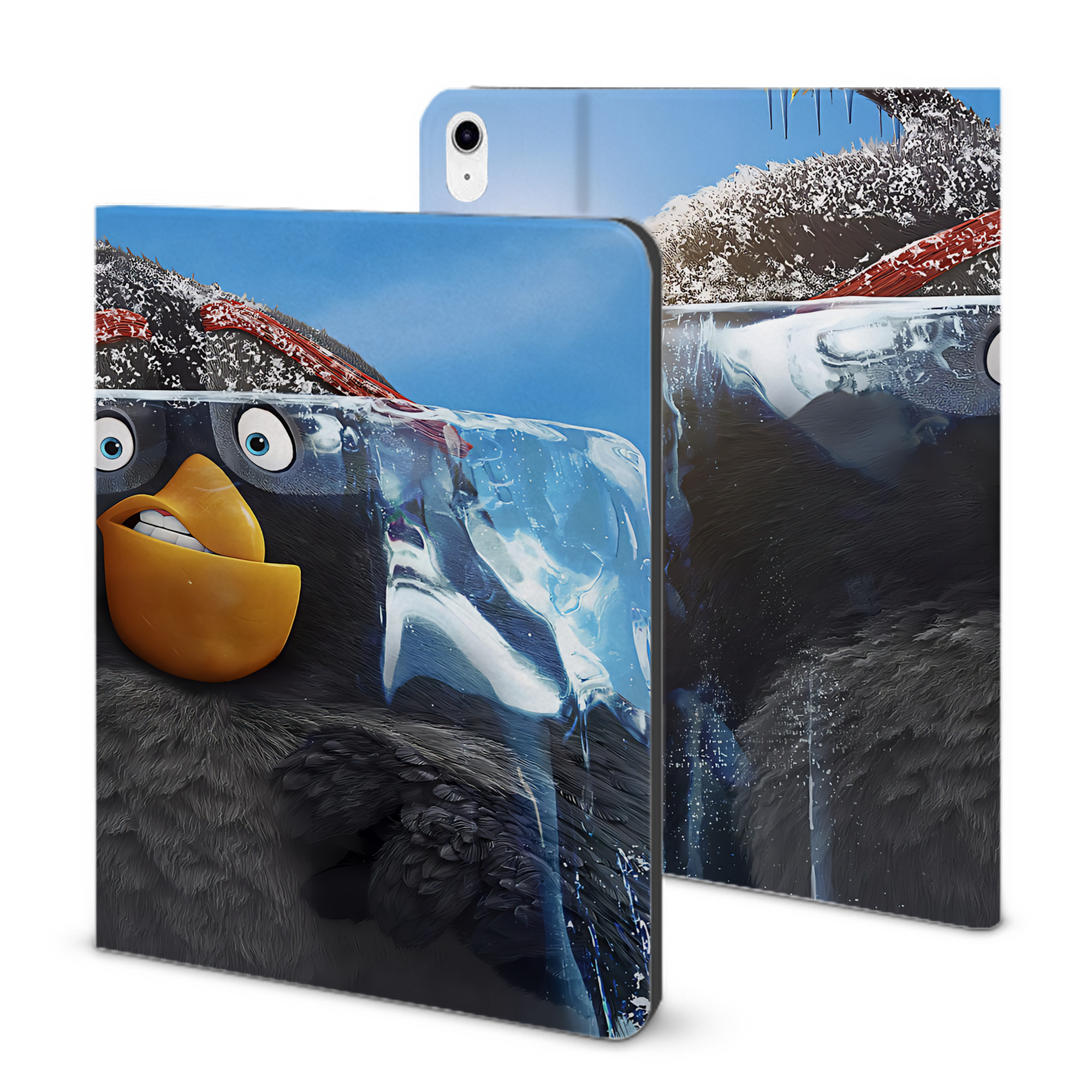 （画像用） Angry Birds アングリーバード IPad ケース ブック型 PUレザー TPU 耐衝撃 軽量 薄型 ペン収納なし 全面保護 IPad 各モデル対応